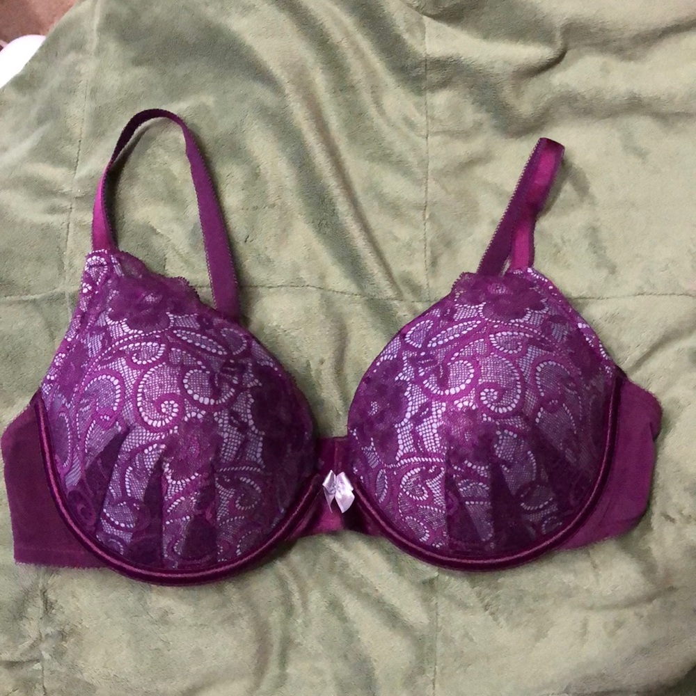 Lily of France Deep Purple Ego Boost Bra, 36C